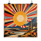 Mimmo Rotella Inspired Sun Poster Print by PenPencilArt