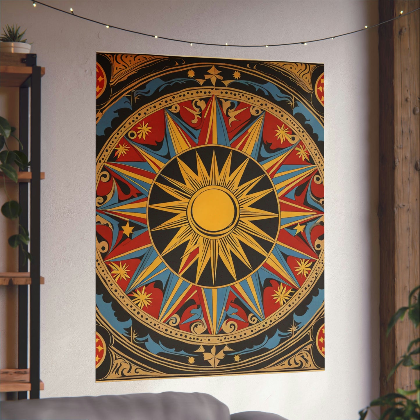 "Robert Indiana-Inspired 'The Sun' Poster Print" by PenPencilArt