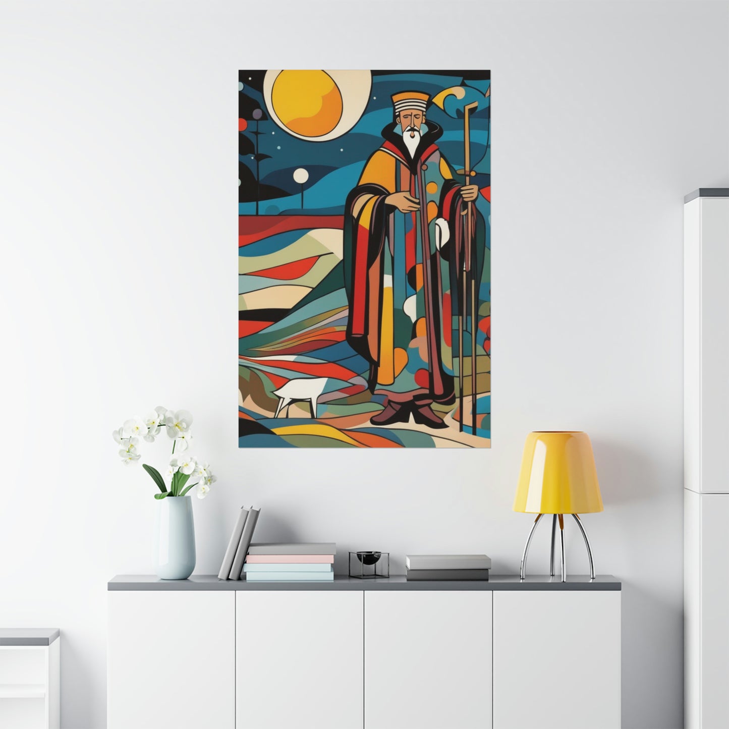 "The Hermit Poster by Wassily Kandinsky - Modern Art Inspired Print" by PenPencilArt