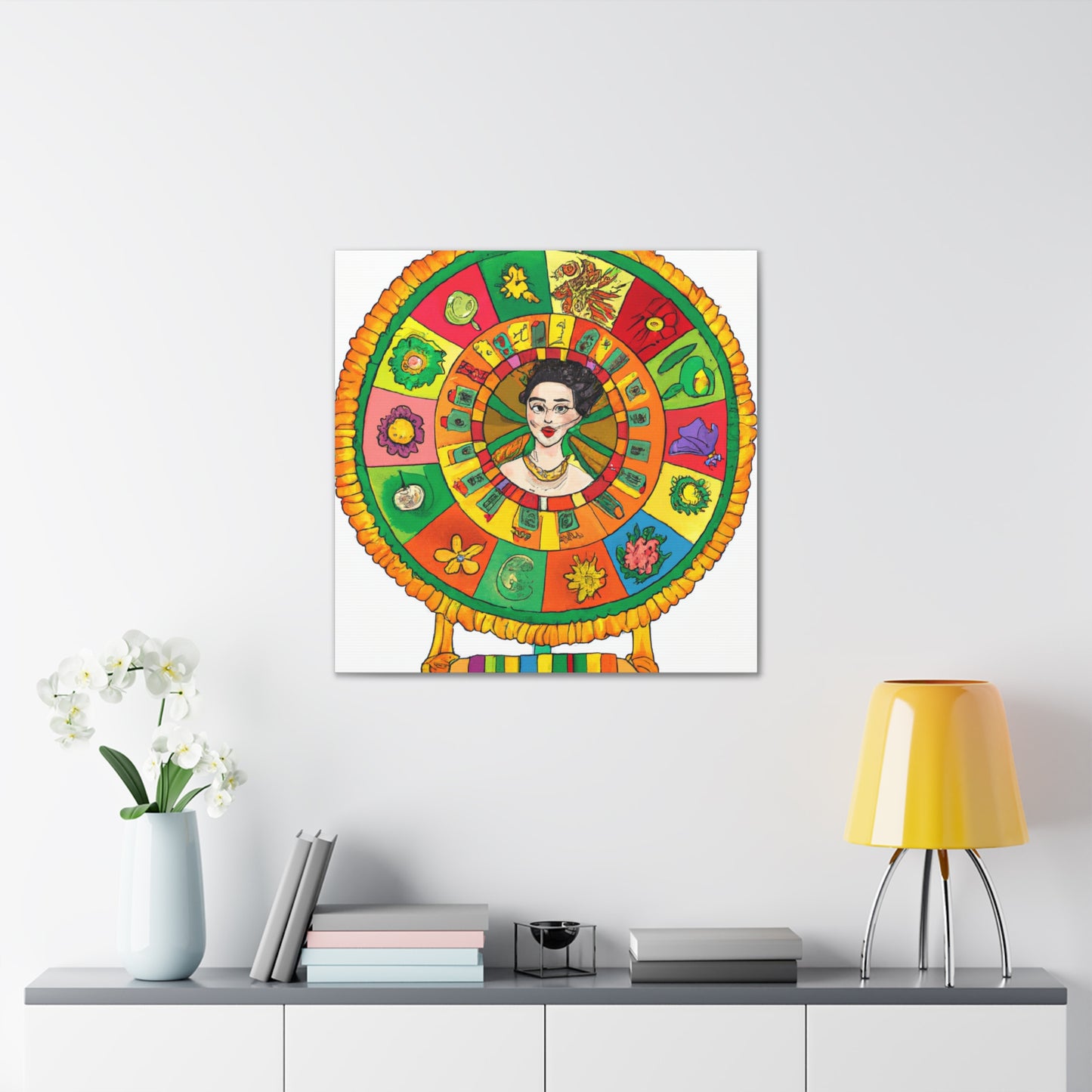 "Frida Kahlo Inspired Fortune Canvas Print" by PenPencilArt