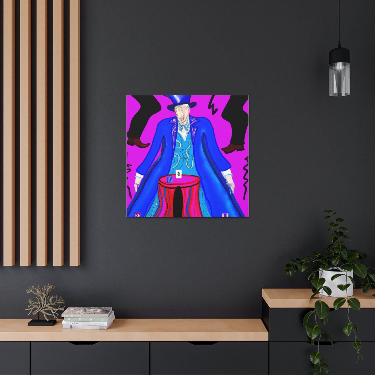 "David Hockney-Inspired Magical Canvas Print - Unlock the Power of the Universe" by PenPencilArt