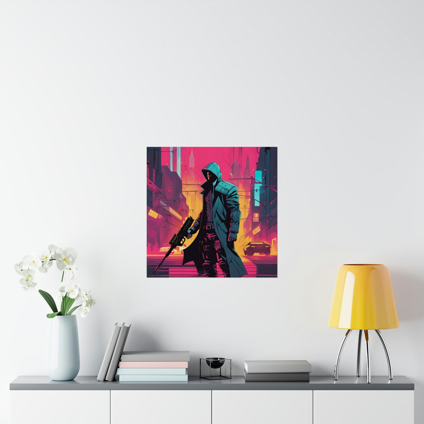 Justice Poster Prints with Cyberpunk and Neo-Figurative Styles by PenPencilArt