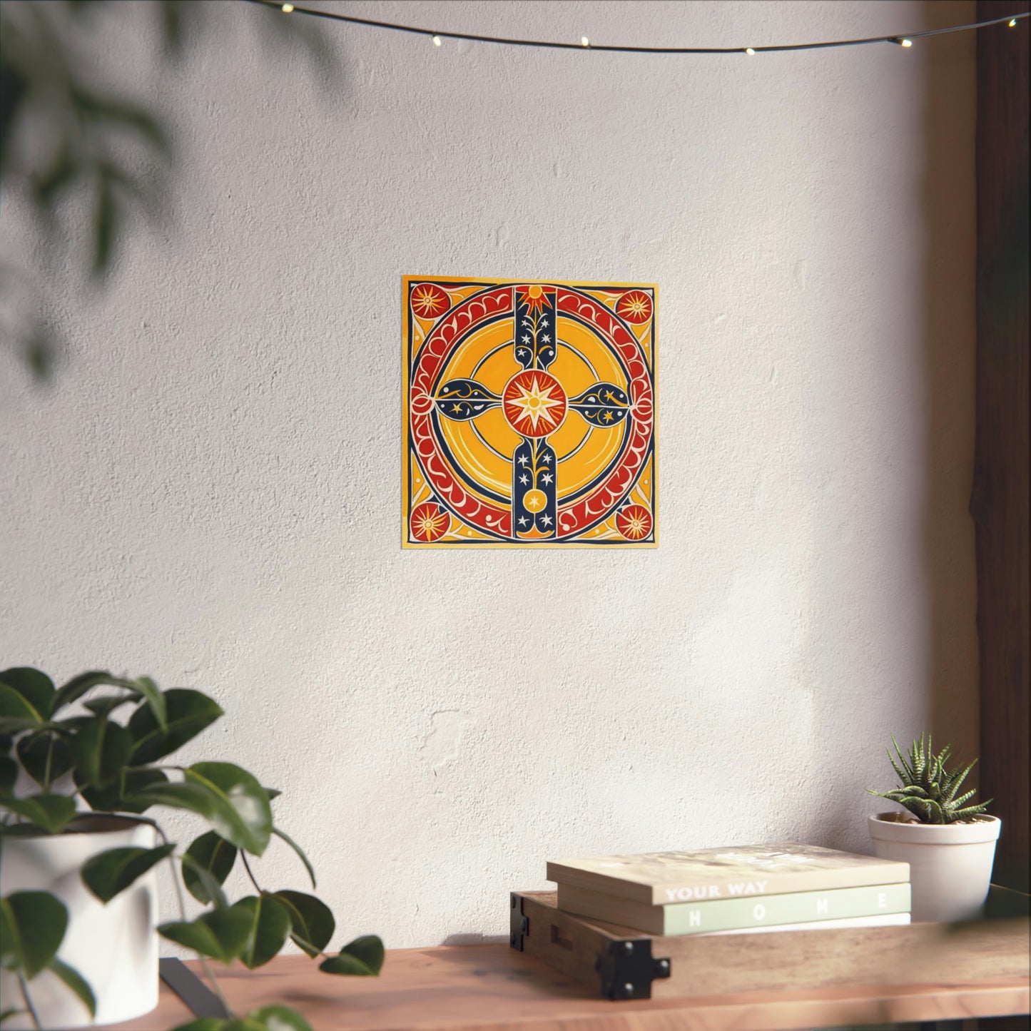 "Fine Art Wall Print: The Sun in a Henri Matisse-Inspired Style" by PenPencilArt