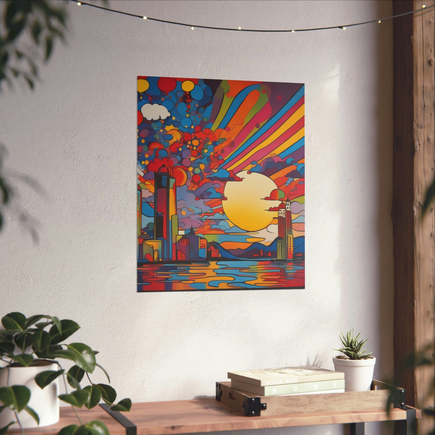 "Creating Art with a Peter Max-Inspired Style: Death Poster Print" by PenPencilArt