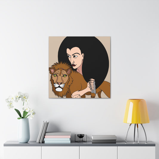 "Strength-Inspired Mel Ramos Canvas Prints" by PenPencilArt