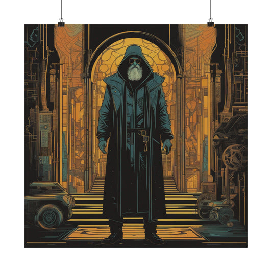 "Neo-Figurative Cyberpunk Style Hermitin Poster Print" by PenPencilArt