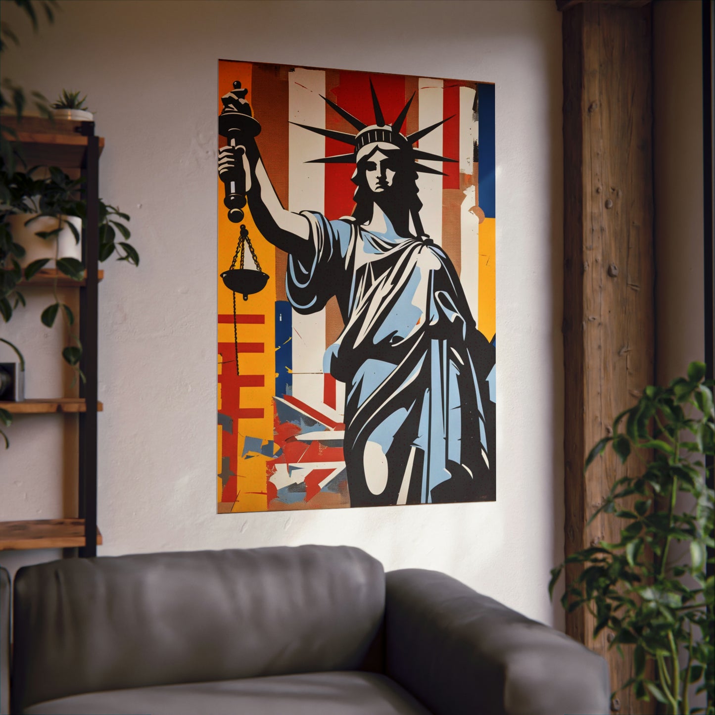 Mimmo Rotella-Inspired Justice Poster Prints by PenPencilArt