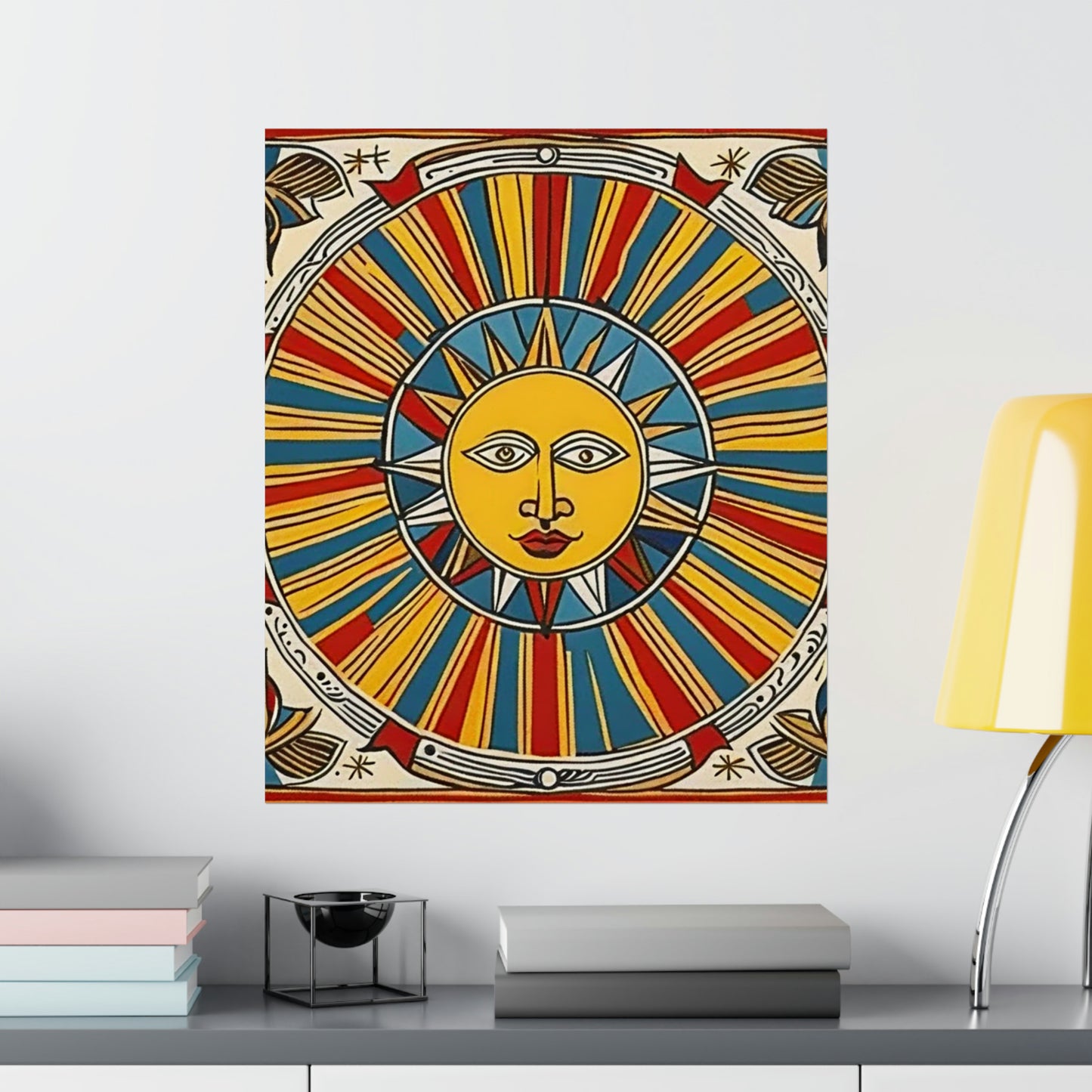 "Pablo Picasso-Inspired 'The Sun' Poster Print" by PenPencilArt