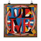 "Robert Indiana-Inspired Justice Poster Print" by PenPencilArt