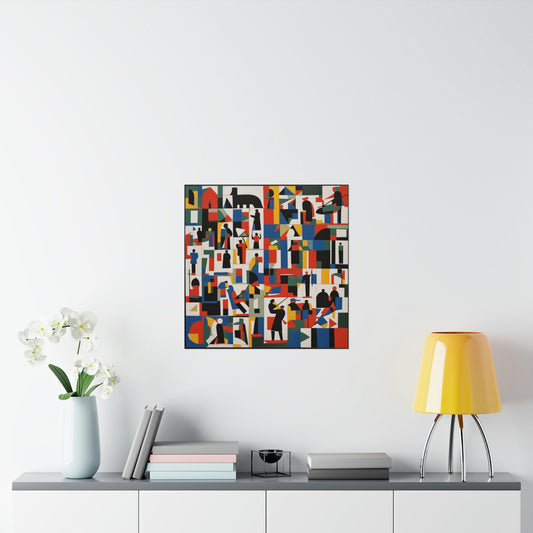 "Kazimir Malevich-Inspired Death Poster Print" by PenPencilArt