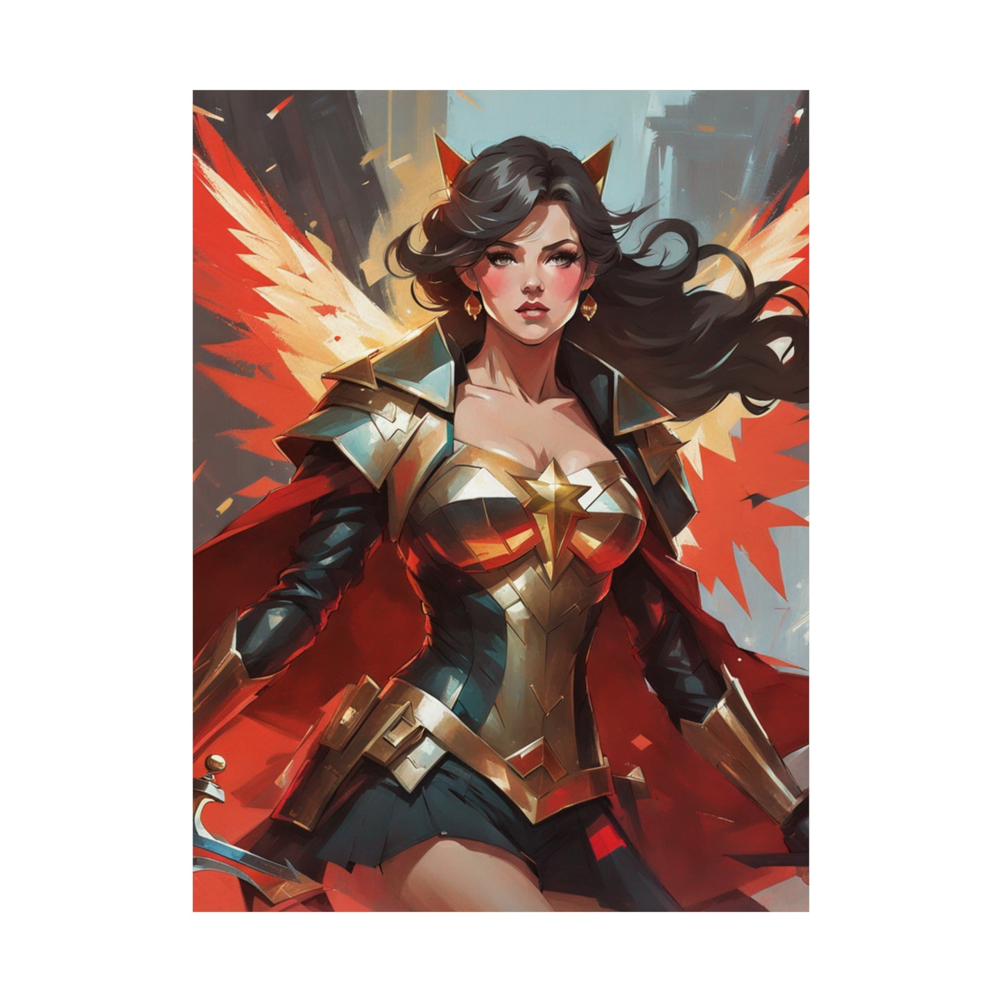 "Krenz Cushart-Inspired Justice Print from Kawacy & Neoism" by PenPencilArt