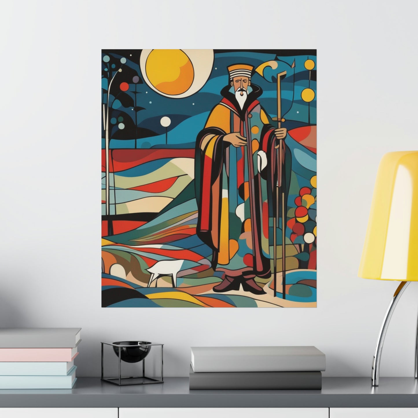 "The Hermit Poster by Wassily Kandinsky - Modern Art Inspired Print" by PenPencilArt