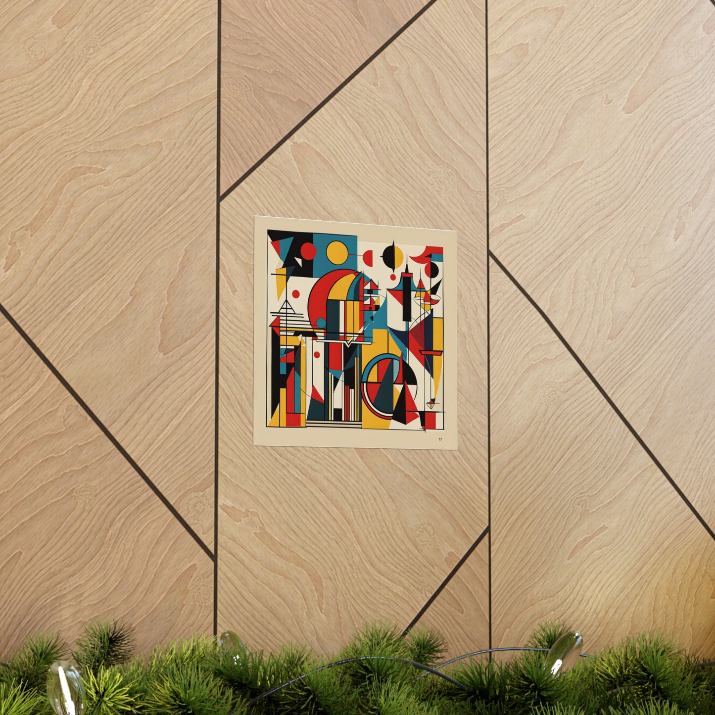 "Abstract Kandinsky-Inspired Justice Poster Print" by PenPencilArt