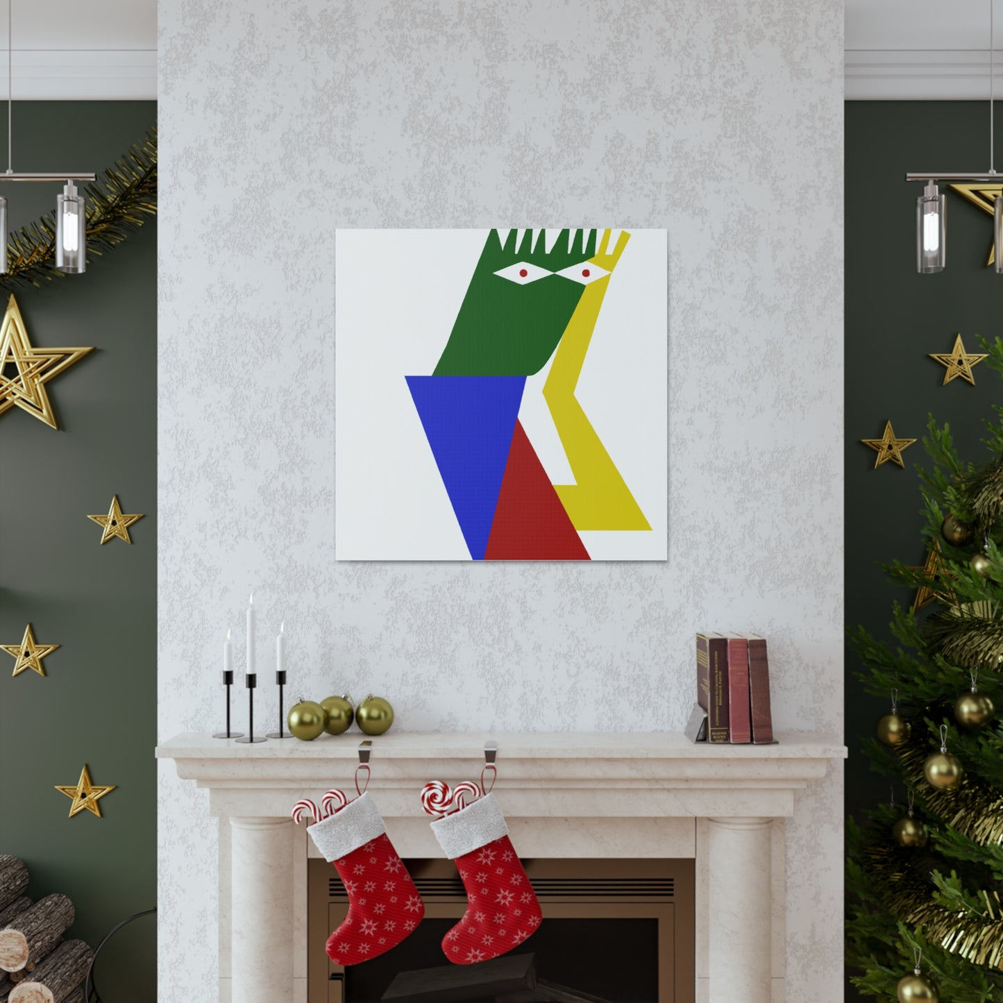 "Kazimir Malevich-Inspired 'The Fool' Canvas Print - Embrace New Beginnings with Naiveté" by PenPencilArt