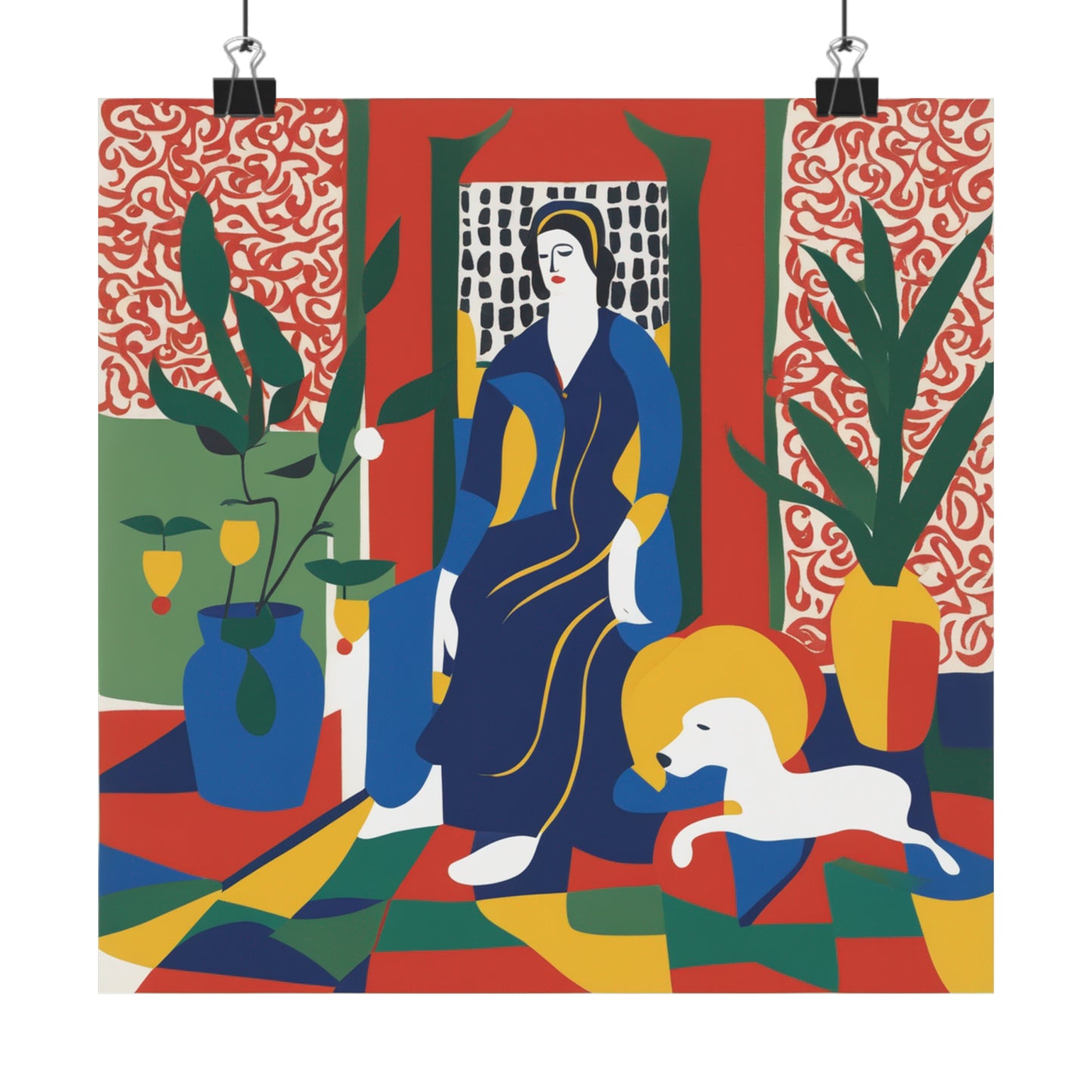 "Death Inspired Poster Print in Henri Matisse Style" by PenPencilArt