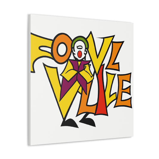 "Robert Indiana-Inspired Canvas Print of 'The Fool' Embracing New Beginnings" by PenPencilArt