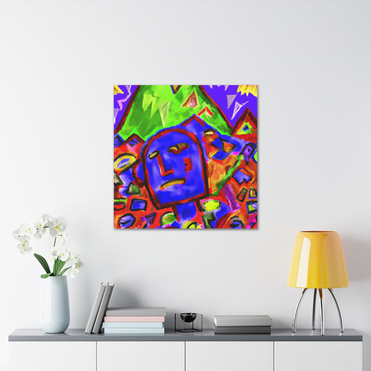 "The Fool: Spark Excitement of Unknown Through Wassily Kandinsky-Inspired Canvas Print" by PenPencilArt