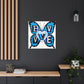 "Robert Indiana Blue Butterfly Canvas Print" by PenPencilArt