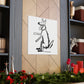 "Banksy-Inspired Happy Dog Canvas Print" by PenPencilArt