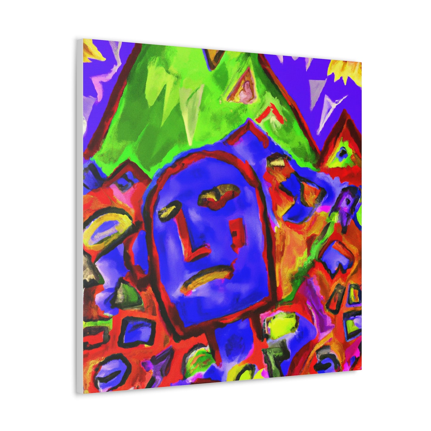 "The Fool: Spark Excitement of Unknown Through Wassily Kandinsky-Inspired Canvas Print" by PenPencilArt