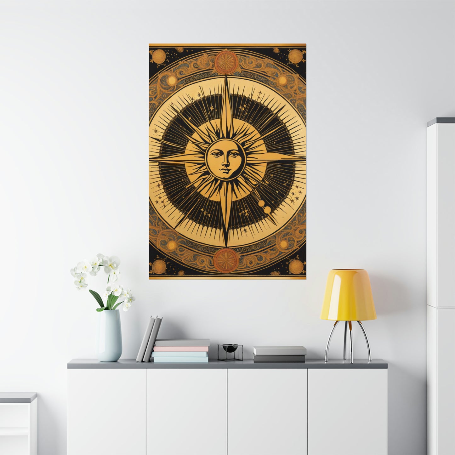 "Leonardo da Vinci-Inspired 'The Sun' Poster Prints" by PenPencilArt