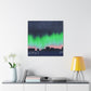 "Banksy-Inspired Aurora Borealis Canvas Print" by PenPencilArt