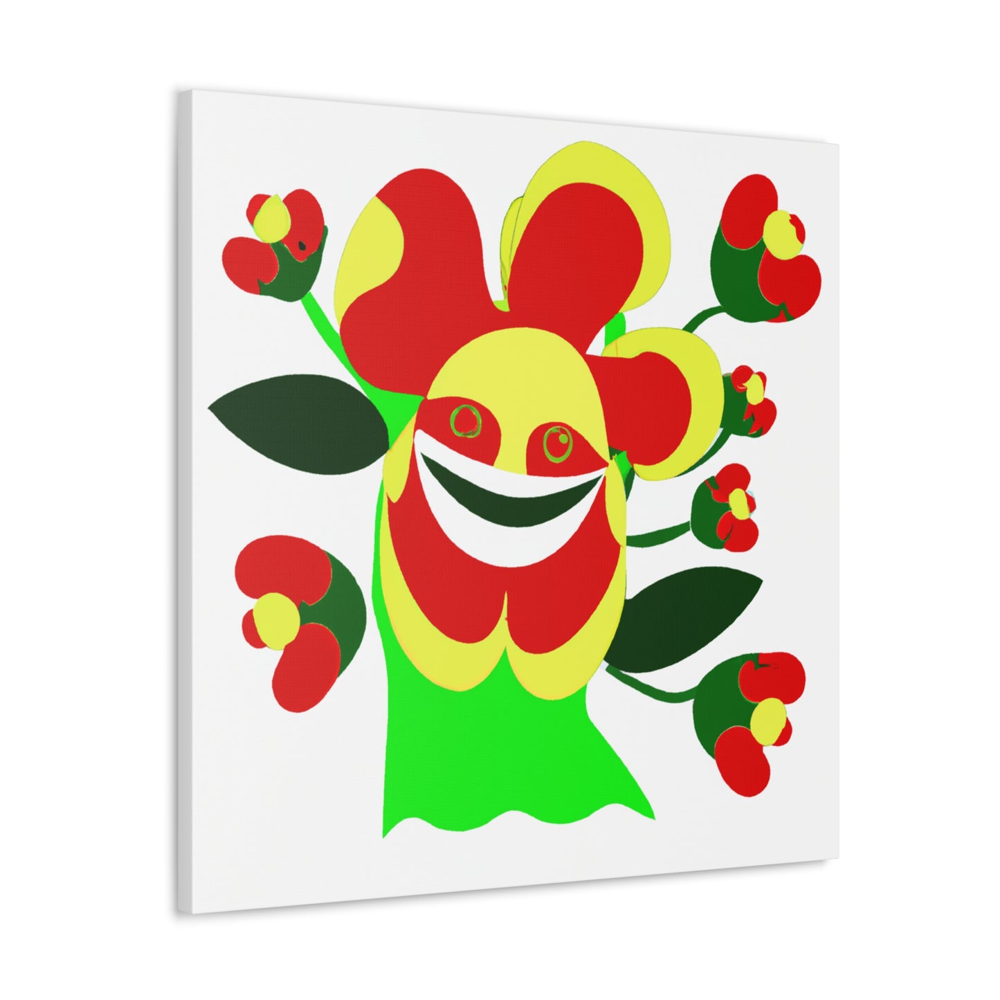 "Takashi Murakami-Inspired Canvas Flower Prints" by PenPencilArt