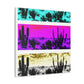 "Andy Warhol-Inspired Desert Landscape Canvas Print" by PenPencilArt