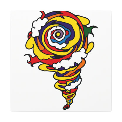 "Takashi Murakami-Inspired Canvas Print of Texas Tornado" by PenPencilArt