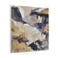 "A Desert Landscape Inspired by Willem de Kooning: Canvas Print" by PenPencilArt