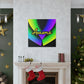 "Robert Indiana Styled Aurora Borealis Canvas Print" by PenPencilArt