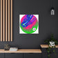 "Takashi Murakami Inspired Aurora Borealis Canvas Print" by PenPencilArt