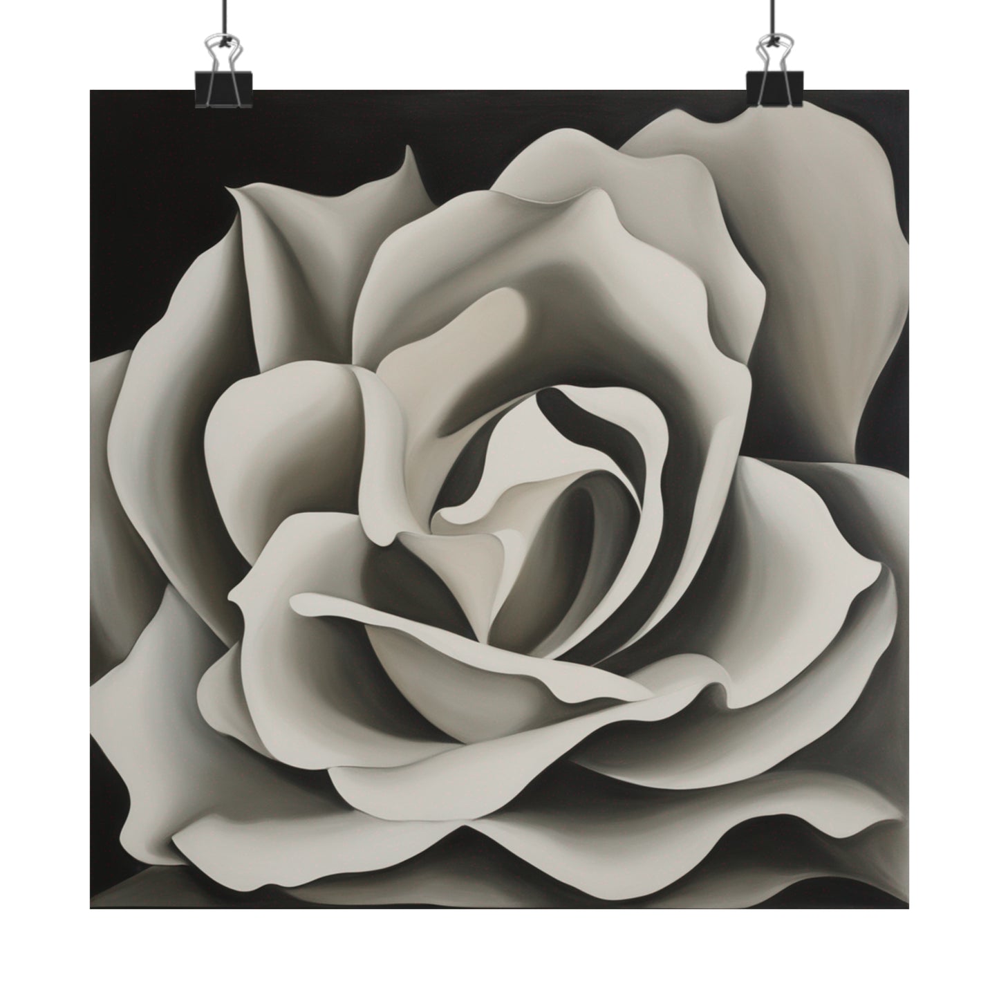 "Georgia O'Keeffe-Inspired Death Poster: Modern Floral Home Decor" by PenPencilArt