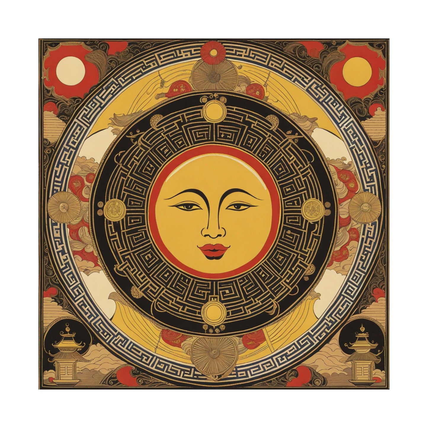 "Qiu Ying Inspired 'The Sun' Poster Prints" by PenPencilArt