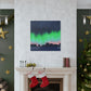 "Banksy-Inspired Aurora Borealis Canvas Print" by PenPencilArt