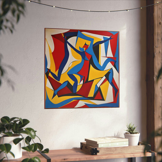 "The Art of Justice: A Willem de Kooning-Inspired Poster Print" by PenPencilArt