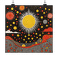 "Yayoi Kusama Inspired Sun Poster Print" by PenPencilArt