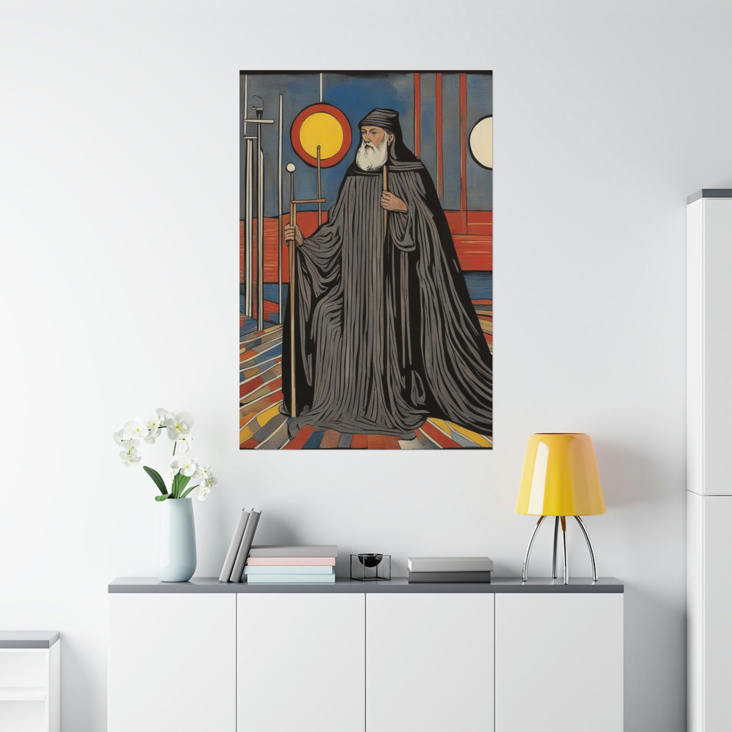 "The Hermit Poster Inspired by Jasper Johns | Modern Art Decor" by PenPencilArt