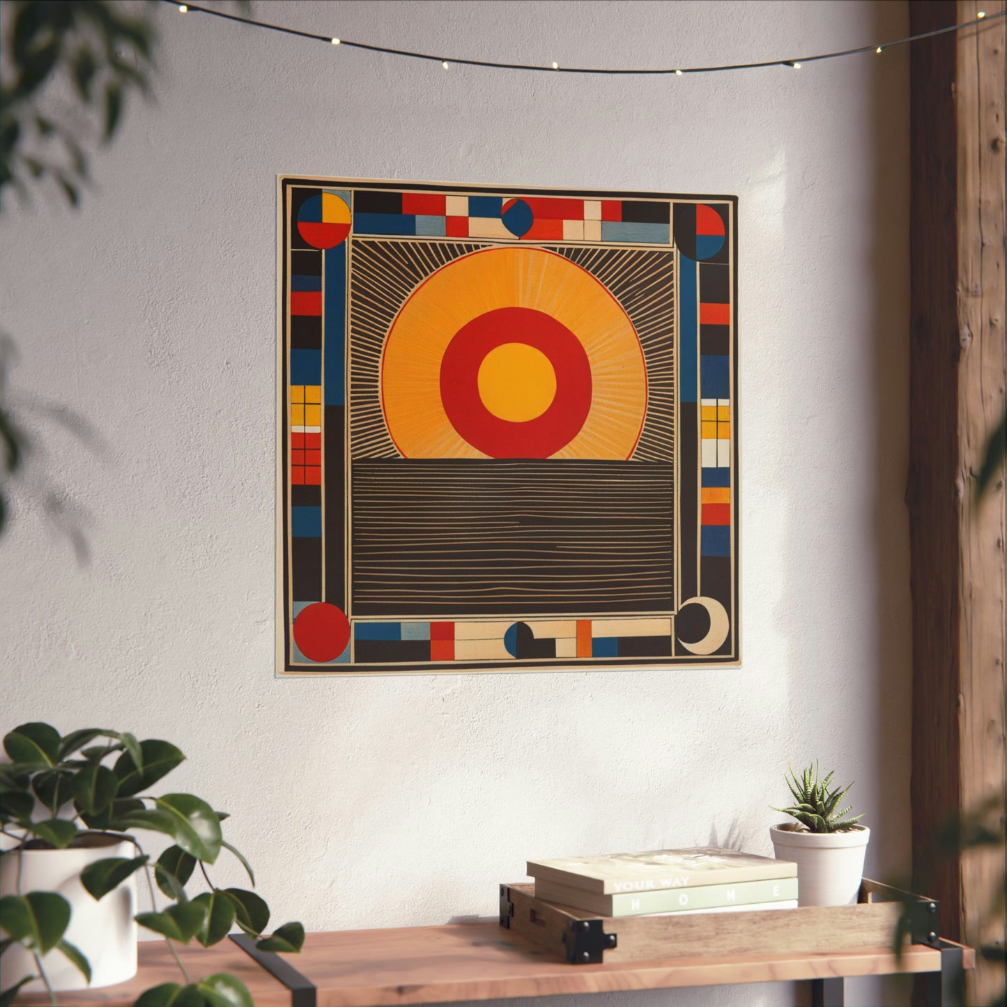 "Kazimir Malevich Style 'The Sun' Art Poster Print" by PenPencilArt