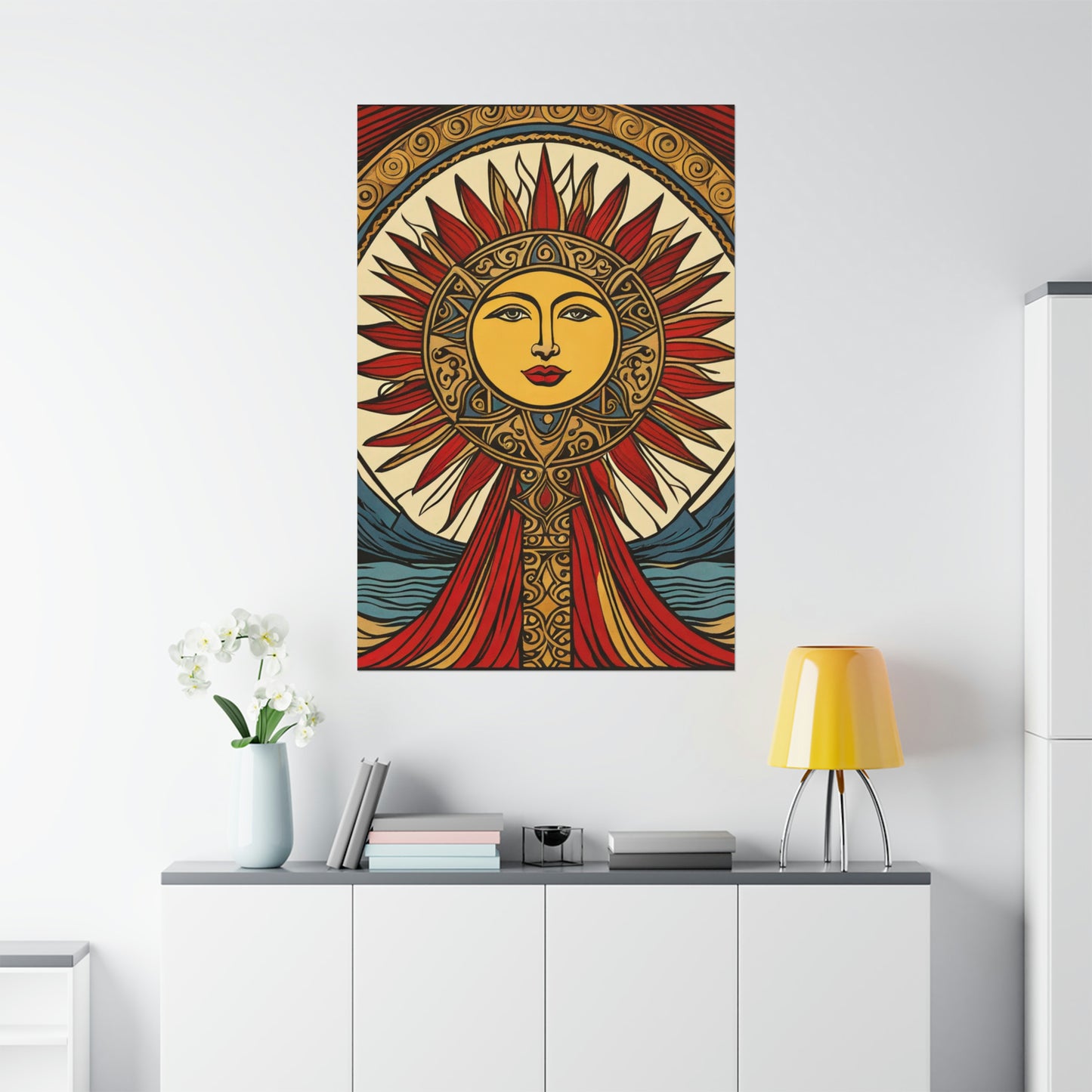 "Mel Ramos-Inspired Sun Poster Print: Brighten Up Your Space" by PenPencilArt