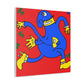 "Embrace New Beginnings with an Artistic Inspired Canvas Print by Keith Haring" by PenPencilArt