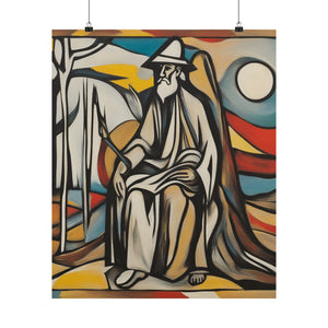 "Style-Inspired Poster Print: Willem de Kooning's "The Hermit" by PenPencilArt