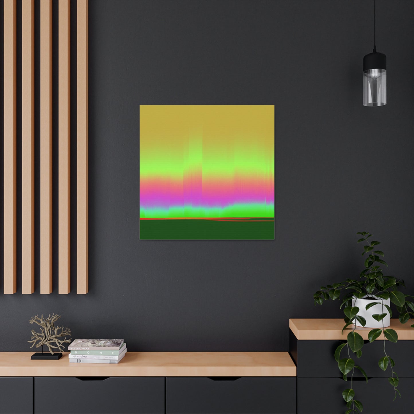 "Mark Rothko-Style Aurora Borealis Canvas Print" by PenPencilArt