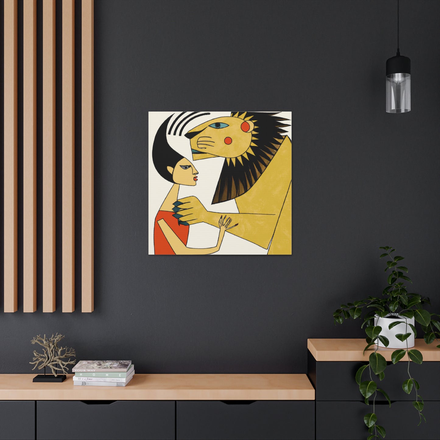 "Canvas Print of Pablo Picasso-Inspired Strength & Style" by PenPencilArt