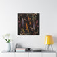 "Mimmo Rotella-Inspired Flower Canvas Prints" by PenPencilArt