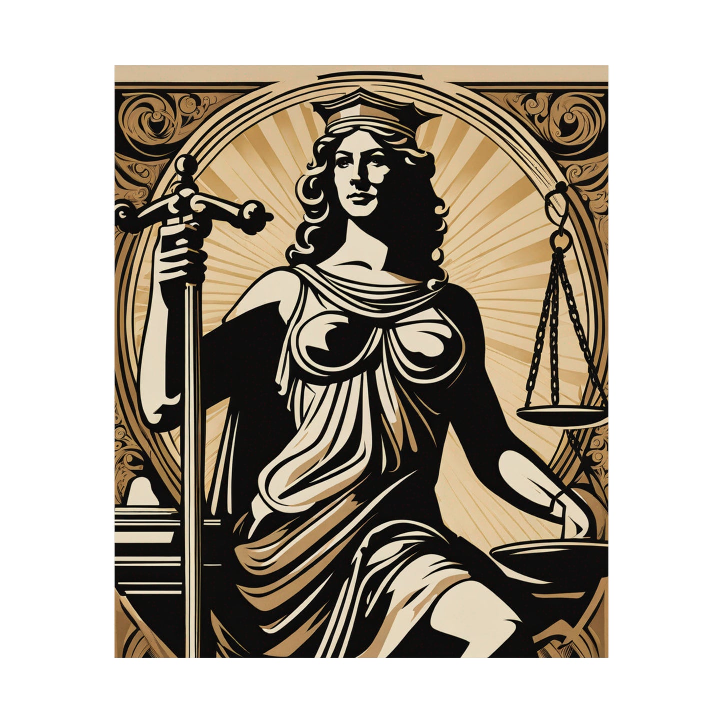 "Striking Justice Art Print Inspired by James Gill" by PenPencilArt