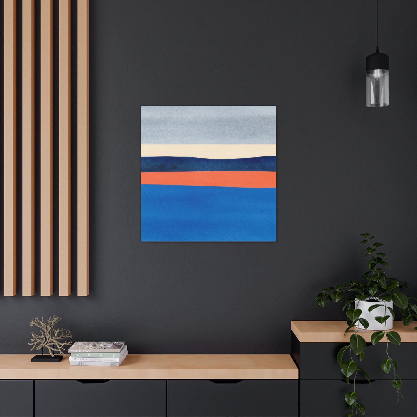 "Kazimir Malevich Inspired Desert Landscape Canvas Prints" by PenPencilArt