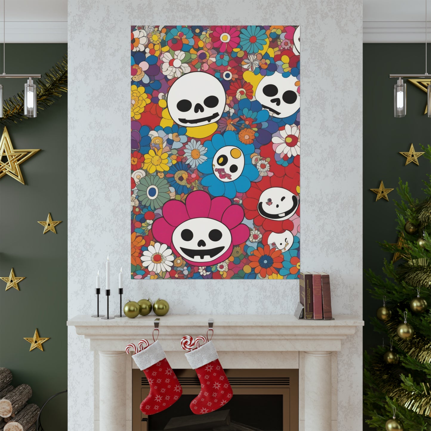 "Takashi Murakami-Inspired Death Print Poster" by PenPencilArt