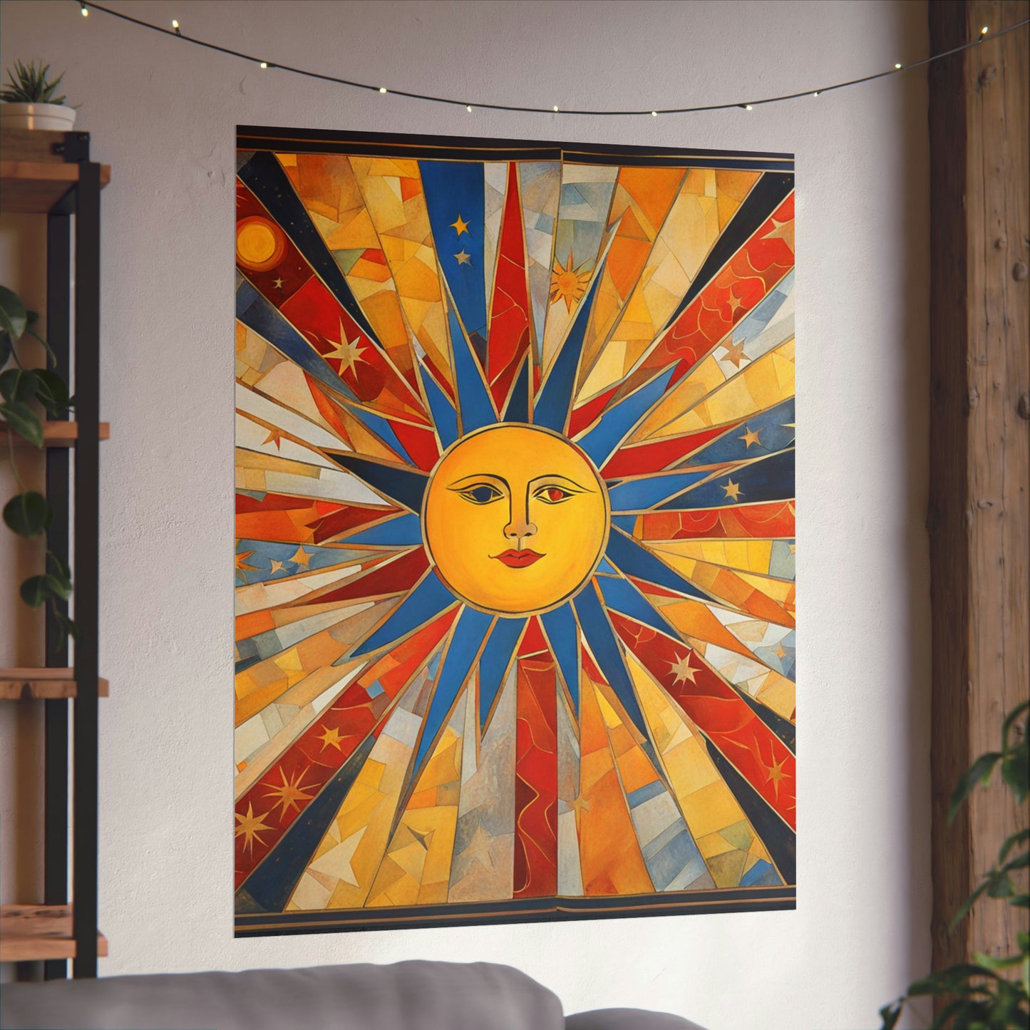 "Jasper Johns Inspired Sun Poster Print" by PenPencilArt