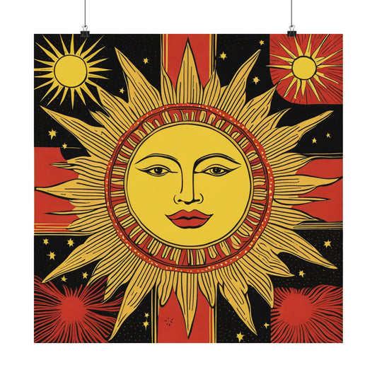 "Andy Warhol Inspired "The Sun" Poster Print" by PenPencilArt